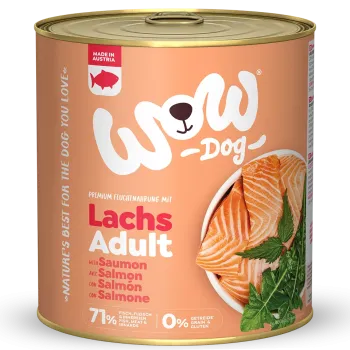 Wow Dog Adult | Mit Lachs 6x800g Dosen